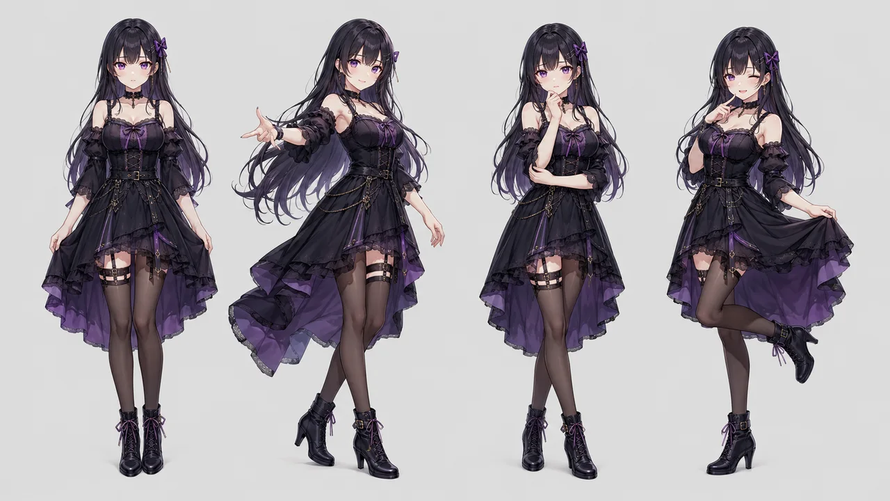ai character maker - consistent character across multiple poses