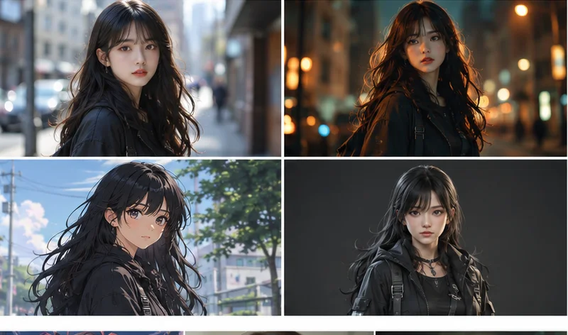 ai character maker - multiple character art styles comparison