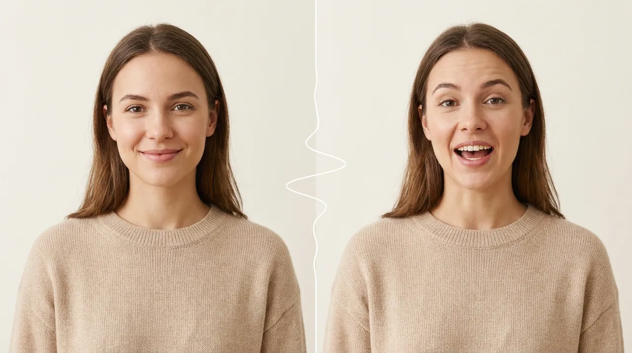 AI Talking Avatar — a portrait photo turned into a talking video