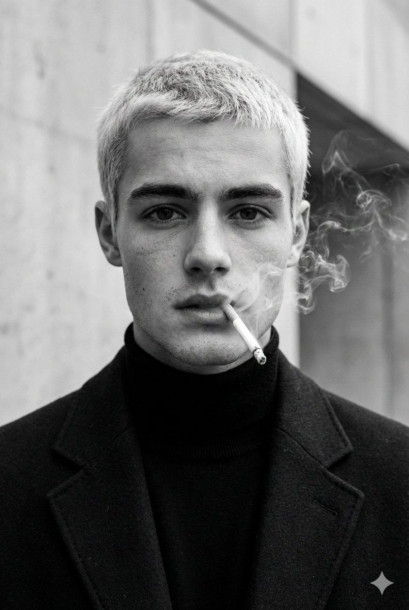 Blond Noir Street Portrait
