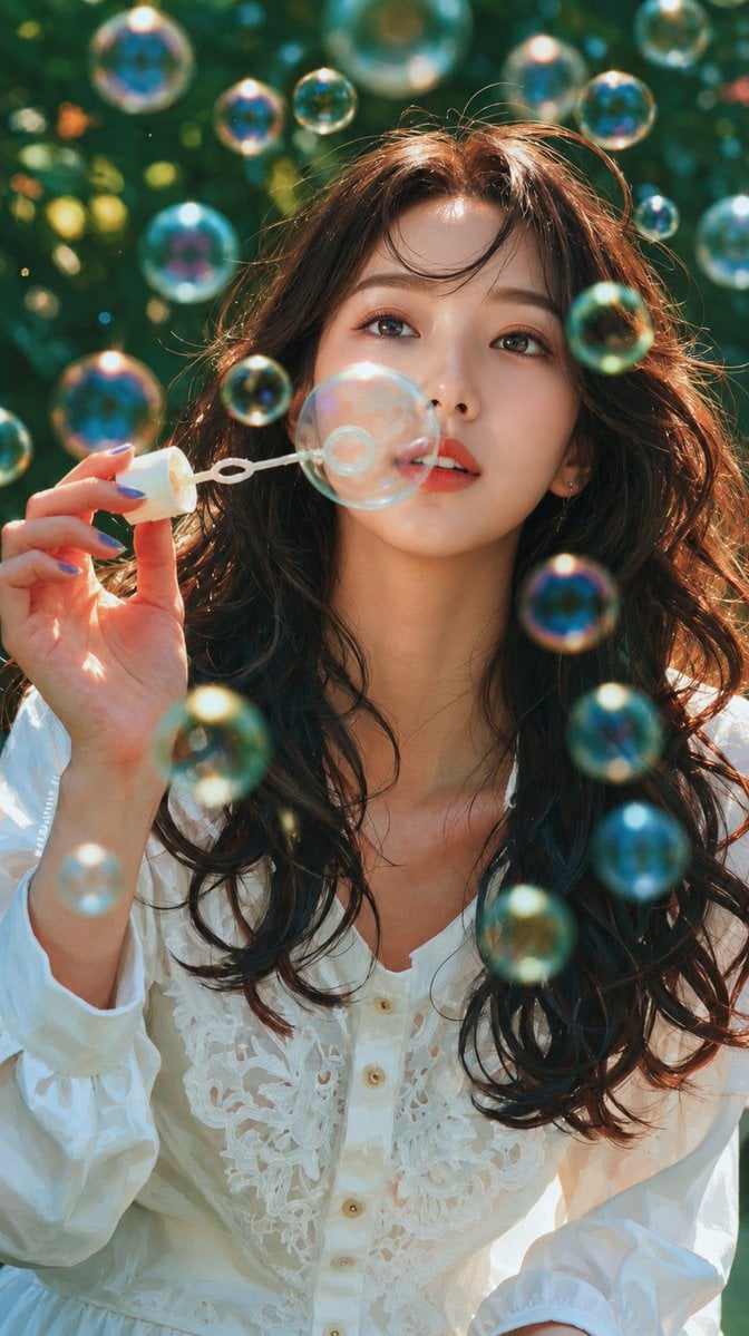 Garden Bubble Portrait