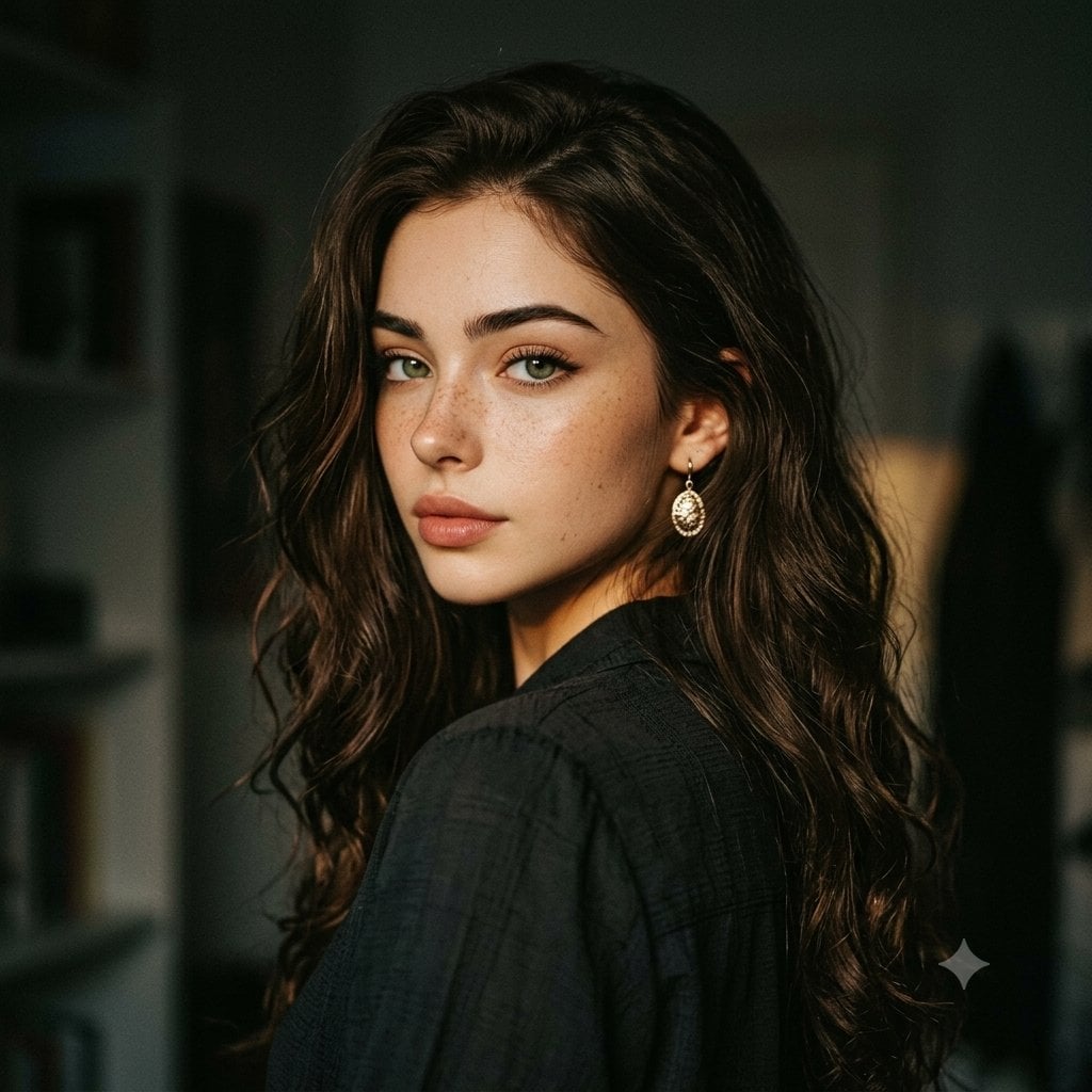 Over-the-Shoulder Evening Look