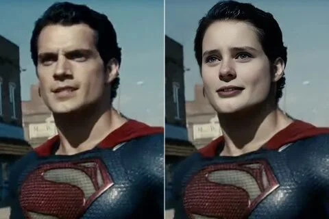AI face swap online example blending a face into a cinematic character scene